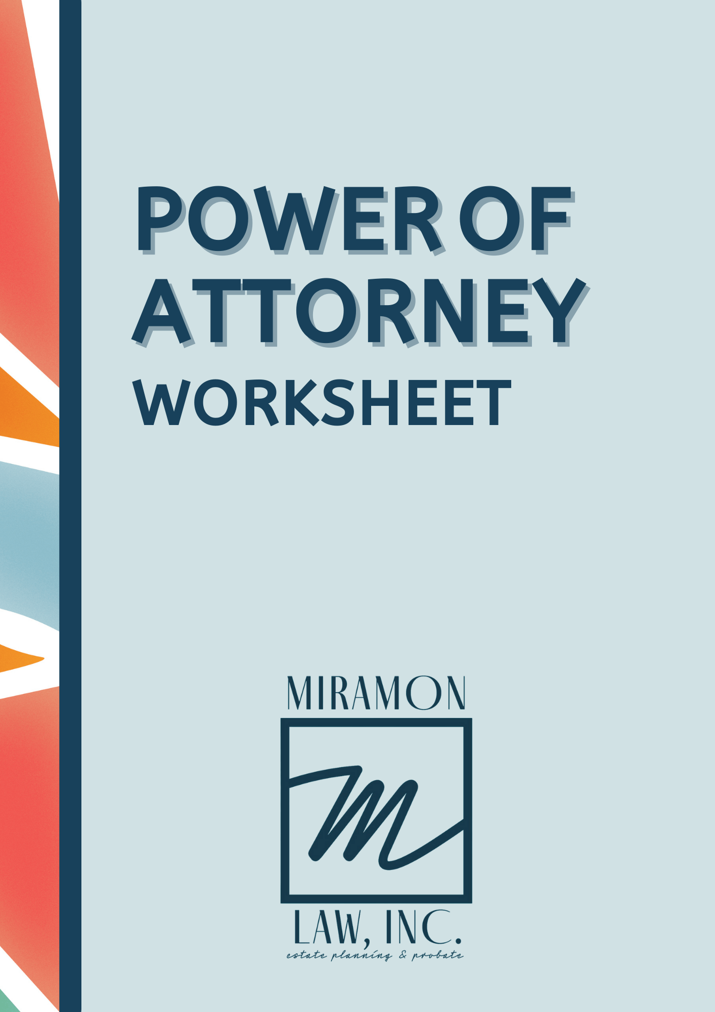 Power of Attorney Worksheet