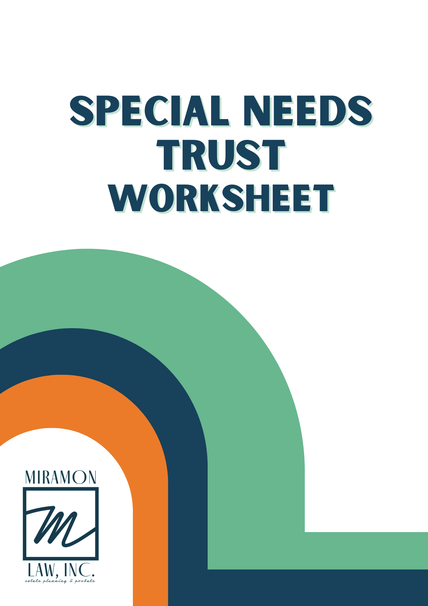 Special Needs Trust Worksheet